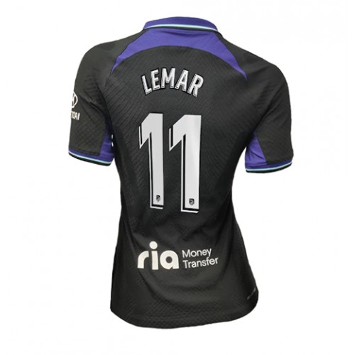Atletico Madrid Thomas Lemar #11 Bortedrakt Kvinner 2022-23 Kortermet Atletico Madrid Thomas Lemar #11 Bortedrakt Kvinner 2022-23 Kortermet